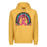 Mustard ribbon rainbow Premium Hoodie - JahusDesignShop
