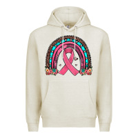 Oatmeal Heather ribbon rainbow Premium Hoodie - JahusDesignShop