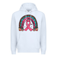 White ribbon rainbow Premium Hoodie - JahusDesignShop