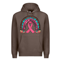 Coffee ribbon rainbow Premium Hoodie - JahusDesignShop