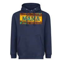 Navy Mama with gemstone Heavyweight Hoodie - RanaPortraitStore