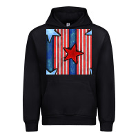 4th Of July Stars And Stripes Seamless Pattern Urban Hoodie | Teevron