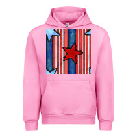 Fuchsia Pink 4th of july stars and stripes seamless pattern Urban Hoodie - BundleAndBundleShop