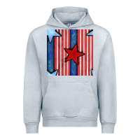 Heather Grey 4th of july stars and stripes seamless pattern Urban Hoodie - BundleAndBundleShop
