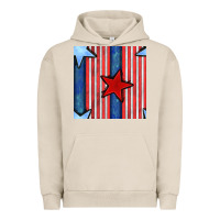 Pigment French Oak 4th of july stars and stripes seamless pattern Urban Hoodie - BundleAndBundleShop