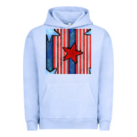 Pigment Grape Ice 4th of july stars and stripes seamless pattern Urban Hoodie - BundleAndBundleShop