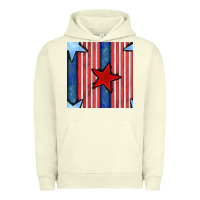 Pigment Pistachio 4th of july stars and stripes seamless pattern Urban Hoodie - BundleAndBundleShop