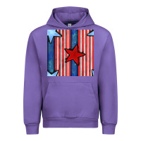 Tulip 4th of july stars and stripes seamless pattern Urban Hoodie - BundleAndBundleShop