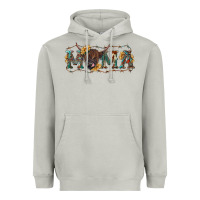 Moon Dust Mama with highland cow Heavyweight Hoodie - RanaPortraitStore
