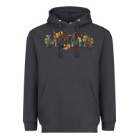 Smoke Mama with highland cow Heavyweight Hoodie - RanaPortraitStore