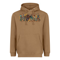 Toasted Coconut Mama with highland cow Heavyweight Hoodie - RanaPortraitStore