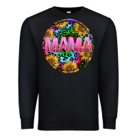 Black tie dye mama Premium Sweatshirt - texasbilliewilder