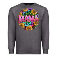 Charcoal Heather tie dye mama Premium Sweatshirt - texasbilliewilder