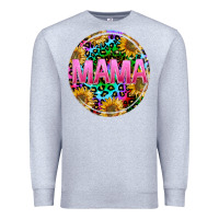 Heather Grey tie dye mama Premium Sweatshirt - texasbilliewilder
