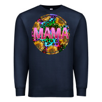 Navy tie dye mama Premium Sweatshirt - texasbilliewilder