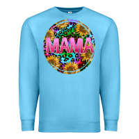 Ocean Blue tie dye mama Premium Sweatshirt - texasbilliewilder