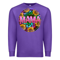 Purple tie dye mama Premium Sweatshirt - texasbilliewilder