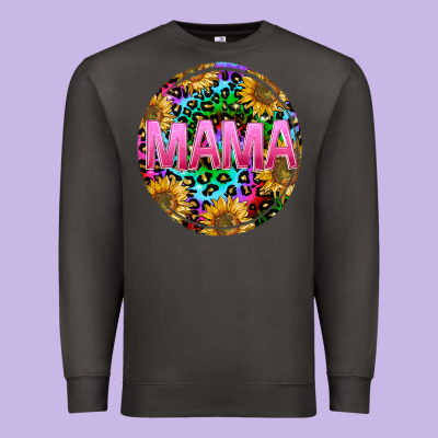 Tie Dye Mama Premium Sweatshirt Designed By Texasbilliewilder
