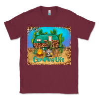 Burgundy camping life tumbler Classic Tee - BarkalooDesign