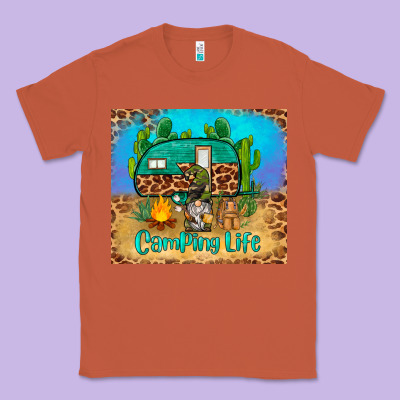 Camping Life Tumbler Classic Tee Designed By Barkaloodesign