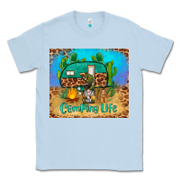Dusty Blue camping life tumbler Classic Tee - BarkalooDesign