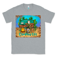 Heather Grey camping life tumbler Classic Tee - BarkalooDesign