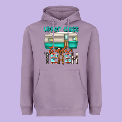 Upper Class Trailer Trash Heavyweight Hoodie Designed By Texasbilliewilder