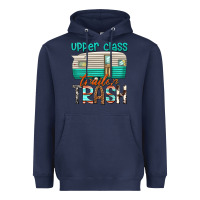 Navy upper class trailer trash Heavyweight Hoodie - texasbilliewilder