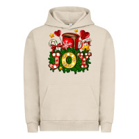 Pigment French Oak christmas joy coffee and candies Urban Hoodie - AdoDesignShop