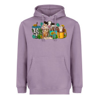 Lavender western cow coffee cup Heavyweight Hoodie - texasbilliewilder