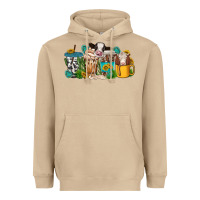 Mushroom western cow coffee cup Heavyweight Hoodie - texasbilliewilder