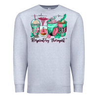 Heather Grey respiratory therapist coffee cups Premium Sweatshirt - Zillion Design Studio