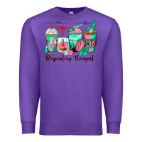 Purple respiratory therapist coffee cups Premium Sweatshirt - Zillion Design Studio