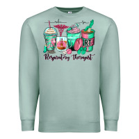 Seafoam respiratory therapist coffee cups Premium Sweatshirt - Zillion Design Studio