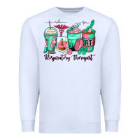 White respiratory therapist coffee cups Premium Sweatshirt - Zillion Design Studio