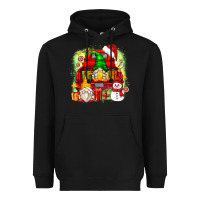 Black christmas gnome truck Heavyweight Hoodie - Zillion Design Studio