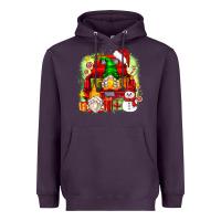 Plum christmas gnome truck Heavyweight Hoodie - Zillion Design Studio