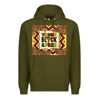 Army Green young black and free Premium Hoodie - Artiststas