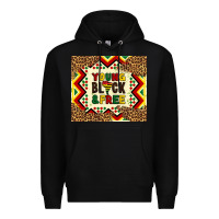 Black young black and free Premium Hoodie - Artiststas
