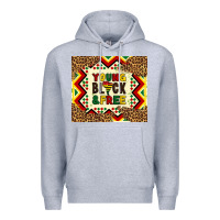 Heather Grey young black and free Premium Hoodie - Artiststas