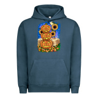Pigment Midnight Navy pumpkin sunflower Urban Hoodie - JahusDesignShop