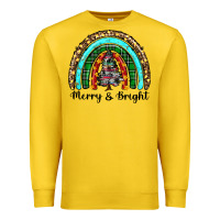 Lemon merry and bright rainbow christmas Premium Sweatshirt - RanaPortraitStore
