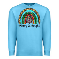 Ocean Blue merry and bright rainbow christmas Premium Sweatshirt - RanaPortraitStore