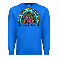 True Royal merry and bright rainbow christmas Premium Sweatshirt - RanaPortraitStore