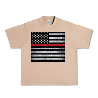Burro thin red line American flag metal floor Urban Heavy Tee - Artiststas
