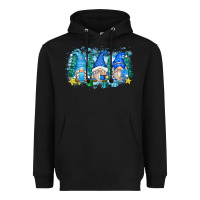 Black snowman gnome Heavyweight Hoodie - Zillion Design Studio