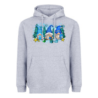 Heather Grey snowman gnome Heavyweight Hoodie - Zillion Design Studio
