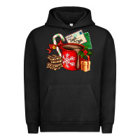 Christmas Hot Chocolate Cup With Gift And Letters Urban Hoodie | Teevron