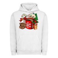 Pigment Lunar Rock Christmas hot chocolate cup with gift and letters Urban Hoodie - AdoDesignShop