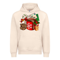 Sandshell Christmas hot chocolate cup with gift and letters Urban Hoodie - AdoDesignShop